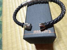 メッシュレザーブレスレット　MANCINI made in ITALY_画像7