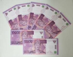 A 1443.インドネシア7枚 2005年 紙幣