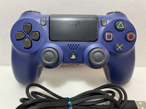 【送料無料】PS4 純正コントローラ/デュアルショック４ ★ミッドナイト・ブルー★DUALSHOCK4