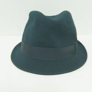 ＃01◇borsalino ボルサリーノ◇帽子 中折れ フェルト生地 ネイビー サイズ61 ＃720334