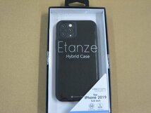 IO DATA(アイオーデータ) DEFF iPhone 11 Pro 5.8インチ用 HYBRID CASE Etanze 化学強化ガラス＆TPU複合素材ケース ブラック BKS-IPE19SMBK_画像1