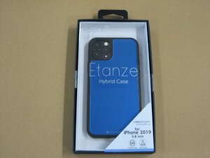 IO DATA(アイオーデータ) DEFF iPhone 11 Pro 5.8インチ用 HYBRID CASE Etanze 化学強化ガラス＆TPU複合素材ケース ブルー BKS-IPE19SMBU