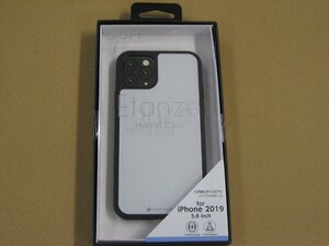 IO DATA(アイオーデータ) DEFF iPhone 11 Pro 5.8インチ用 HYBRID CASE Etanze 化学強化ガラス＆TPU複合素材ケース ホワイト BKS-IPE19SMWH