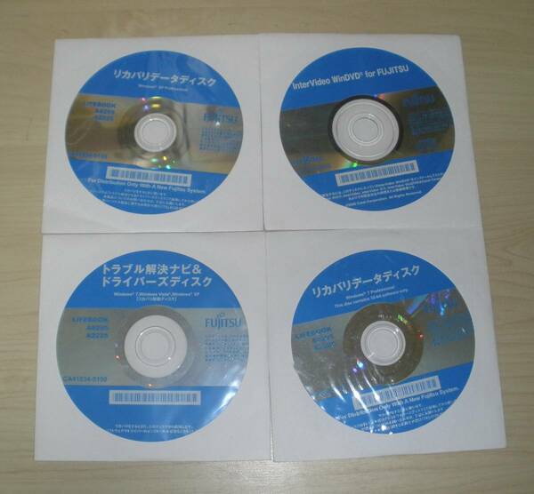 ◆◇富士通 LIFEBOOK A8295 A2225 リカバリDVD(Windows7 Pro/XP Pro)◇