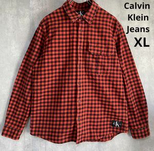 カルバンクライン　Calvin Klein Jeans ネルシャツ　XL