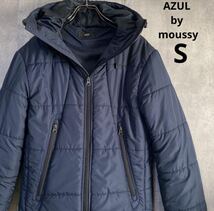 アズール　AZUL by moussy 中綿ジャケット　S ポリエステル_画像1