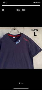 G-STAR RAW ジースターロゥ　Tシャツ　L 紫　綿100%