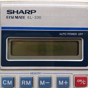 【昭和レトロ◎美品】電卓 シャープ SHARP ELSI MATE EL-330 計算機 専用ケースカバー付き ジャンク