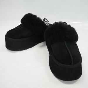 Th953103 UGG アグ 靴 サンダル FUNKETTE ファンケット 24cm ブラック 良好・中古