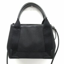 KR222831 バレンシアガ ショルダーバッグ 2Wayバッグ ハンドバッグ カバスXS キャンバス 390346 レディース ブラック BALENCIAGA 中古_画像2