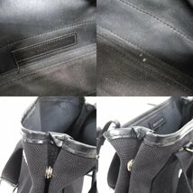 KR222831 バレンシアガ ショルダーバッグ 2Wayバッグ ハンドバッグ カバスXS キャンバス 390346 レディース ブラック BALENCIAGA 中古_画像9