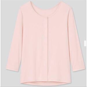 新品★UNIQLO コットン前開きTシャツ★3XLサイズ　オレンジ