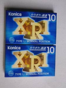 ●未開封カセットテープ　Konica コニカ　XR1 10 ノーマル10分（片面5分）2本セット　生テープ　未使用品