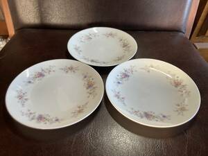 ◎希少美品 B174B 昭和レトロ オールドノリタケ かおり Noritake-月桂樹-N印1955年製 ケーキ皿15㎝ ３枚 