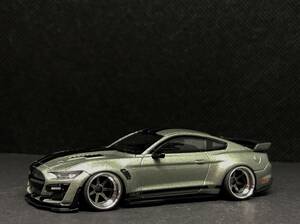 TSMモデル 1/64 Shelby GT500 SE Widebody Pepper Gray Metallic LHD 改 深リム MINI GT