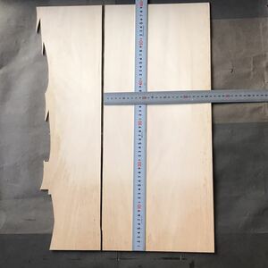 送料510円 航空 ベニヤ 厚さ3mm 260mm×600mm +端材