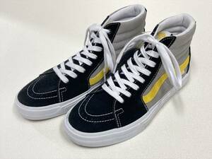 VANS レア!! SK-8 Hi BMX 黒 グレー スエードｘキャンバス 黄ライン POPCUSH US10.5 (28.5cm) アメリカ企画限定!! バンズ ハイトップ