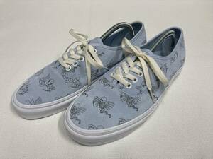 激レア!! VANS オーセンティック 水色系 スエード スカル エンジェル US8.5 (26.5cm) アメリカ企画限定!! バンズ Authentic