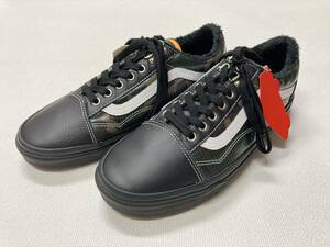 VANS OLD SKOOL MTE 黒x迷彩 中ボア 防水 アウトドア キャンプ 冬仕様 US9 (27cm) オールドスクール バンズ アメリカ企画限定!!