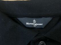 Munsing wear ポロシャツ 黒 ブラック マンシングウェア ゴルフ ウェア 半袖 size 3L_画像3