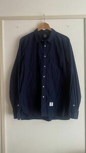 BEDWIN ネイビー コットン 長袖 SHIRT サイズ5