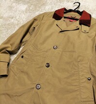 【良品★】Мサイズ C.C.FILSON RED LABEL Tin Cloth Soutien Collar Coat ステンカラーコート/ベージュ◆FRJ1250☆定価61,950円 (101)_画像2