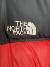 THE NORTH FACE ノースフェイスヌプシダウン ヌプシ XSサイズ ダウンジャケット　赤黒_画像2