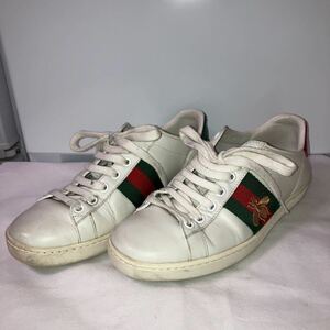 GUCCI グッチ スニーカー レザー シェリーライン ビー 蜂 シリアルあり