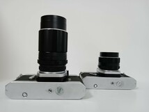 ASAHI PENTAX アサヒペンタックス SPOTMATIC SP 2台 f/1.8 55mm f/3.5 135mm 伊69_画像5