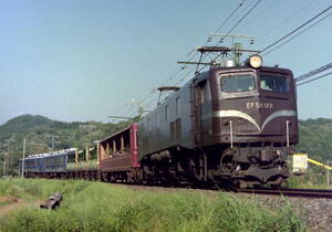◆◆ 【写真1枚】 飯田線　EF58 122 + トロッコ列車　①　KGサイズ　◆◆