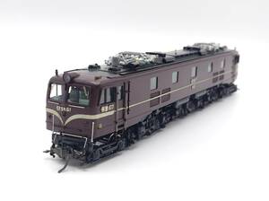 美品 天賞堂 EF5861 日立 WB-224+308 HOゲージ 鉄道模型 電気機関車 真鍮製【5154】