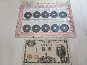 【1円スタート】1円札 日本紙幣 旧日本紙幣 旧紙幣 古銭 中国清代銭幣 1644年から1911年 貨幣 硬貨 記念メダル