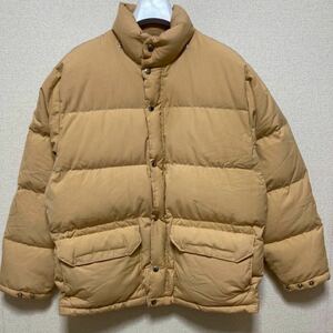 70s-80s THE NORTH FACE ノースフェイス 茶タグ ダウンジャケット メンズ DOWN JACKET アメリカ製 USA製 TALONジップ M 茶 ヴィンテージ