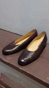 WASHINGTON GINZA low heel leather pumps dark brown 25.5cm shoes 