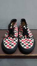 90’s VANS USA製 マルチチェッカーフラッグ キャンバス チャッカブーツ US8 26cm スニーカー_画像2