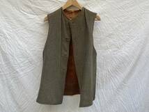 抜群の雰囲気 British Army Jerkin Leather Vest ヴィンテージ レザー ジャーキンベスト 英国軍 VINTAGE 40s50s60s_画像8