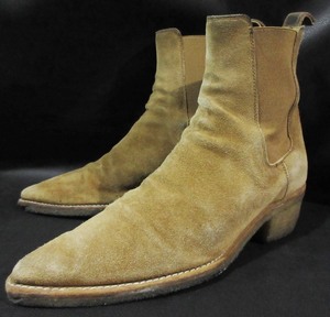 定価11万3,790円 アミリ AMIRI チェルシー クレープソール スエード レザー ブーツ suede CHELSEA CREPE SOLE BOOT ヒールブーツ XMFB003