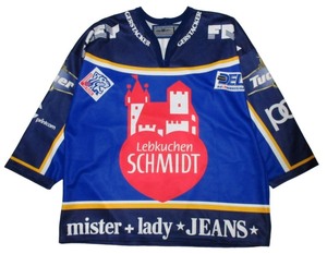 nyurun bell k ice Tiger sIce Tigers Nurnberg ice hockey uniform game shirt 