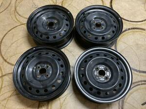 送料安 NCP100 トヨタ ラクティス 純正 16×5.5J ＋39 54㎜ PCD100×4 NB スチールホイール 4本 本州送料2500円九州北海道3500円離島不可