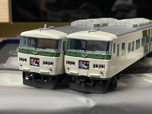 HO 天賞堂 185系0番台 踊り子色 JR晩年仕様 基本4両+サハ185形 No55054+No55056 付属編成(修善寺編成)5両