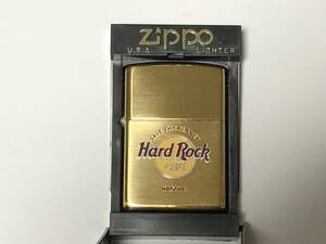 ZIPPO ジッポー ハードロックカフェ 名古屋 ゴールド 1999年製 HARD ROCK CAFE NAGOYA アメリカ USA オイル 喫煙具 煙草 MADE IN USA