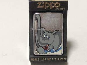 未使用 ZIPPO ジッポー 1980年 アメリカ大統領選 共和党 ゾウ マスコット 1980年製 ロナルド・レーガン候補 エレファント USA MADE IN USA