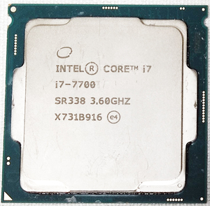 送料無料 Intel Core i7-7700 (3.6GHz/TB:4.2GHz/SR338 bulk LGA1151/4C/8T/L3 8M/HD630/TDP65W 起動確認済