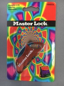 ★Master Lock 1555DCOL 3桁式ダイヤルロック　レッド　新品★