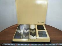 コレクション　昭和　レトロ　ハンカチ　LANVIN　紳士物　PARIS　セット　未使用_画像1