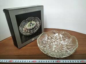 コレクション　昭和　レトロ　アンティーク　ＨOYA 　クリスタルガラス　料理皿　飾り