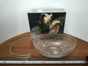 コレクション　昭和　レトロ　アンティーク　コーディアルグラス　ガラス製　飾り　バスケットタイプ　