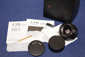 ★中古美品 付属品完備 7Artisans 35mm F2 ライカMマウント ブラック LEICA 