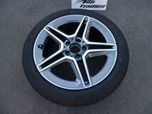 L2475vc ベンツ純正 Aクラス W177/V177 AMG 前期 ５ダブルスポーク アルミホイール ＋ PIRELLI P7 225/45R18 １本 A1774011500_画像2