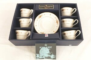 【中古】美品 ノリタケ Noritake Ivory China ROYAL ALBERT カップ ソーサー 6客セット 共箱付 LW-3